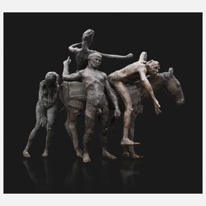 Antonio Andrés-Gayón, große Figurengruppe Bronze