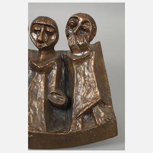 Modernes Bronzerelief