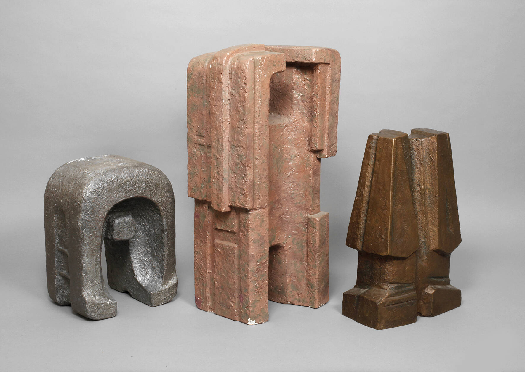 Max Josef Holzmann, drei abstrakte Kunstobjekte