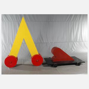 Fritz Schwegler, lebensgroße Installation