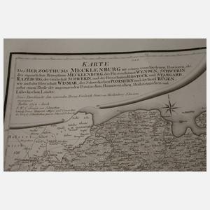 Große Karte Herzogtum Mecklenburg