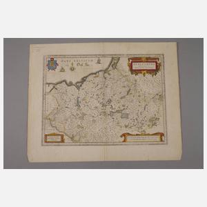 Johannes Janssonius, Kupferstichkarte Mecklenburg