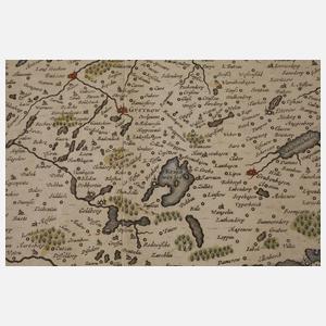 Johannes Janssonius, Kupferstichkarte Mecklenburg