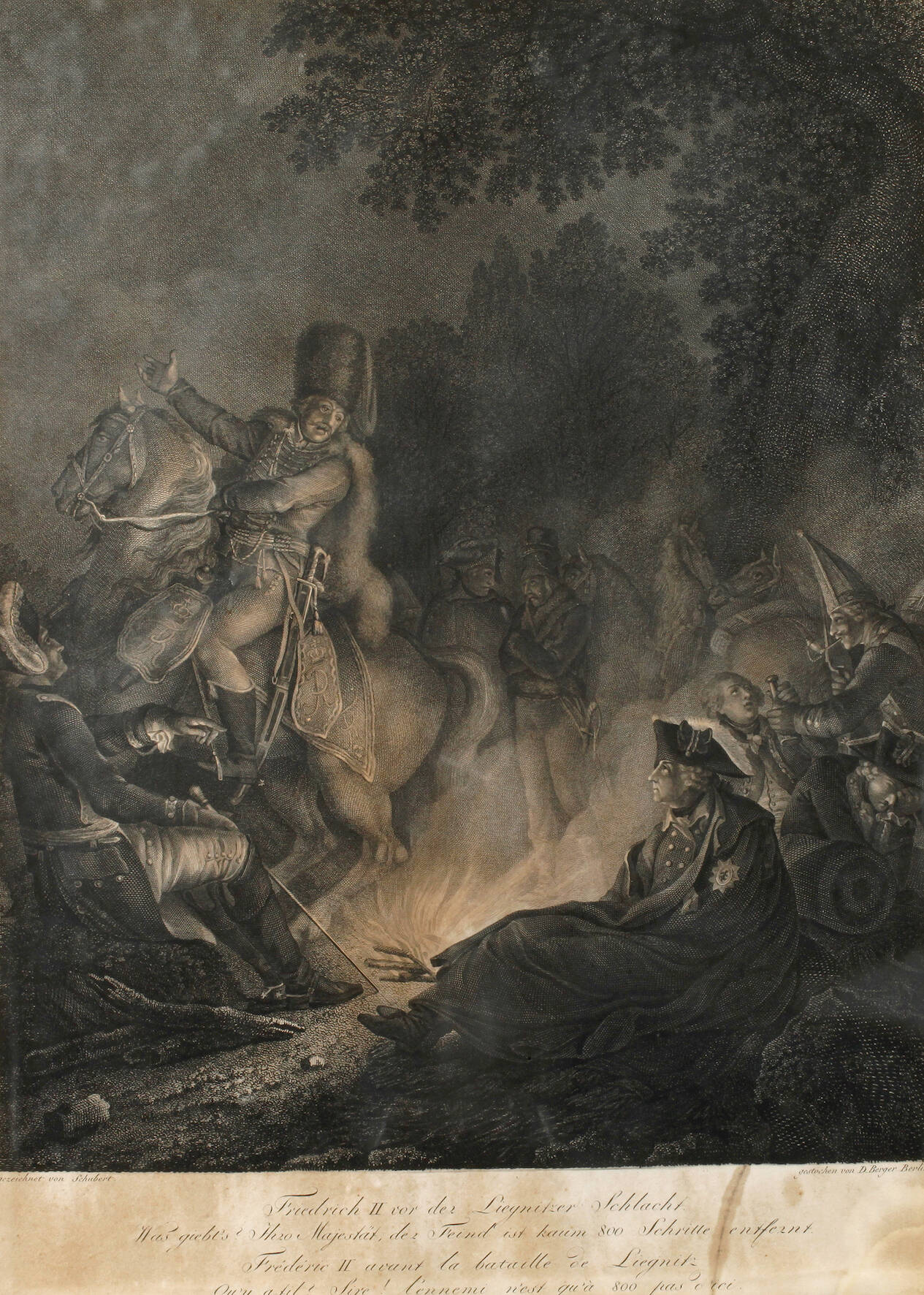 Daniel Berger, Friedrich II. vor der Schlacht