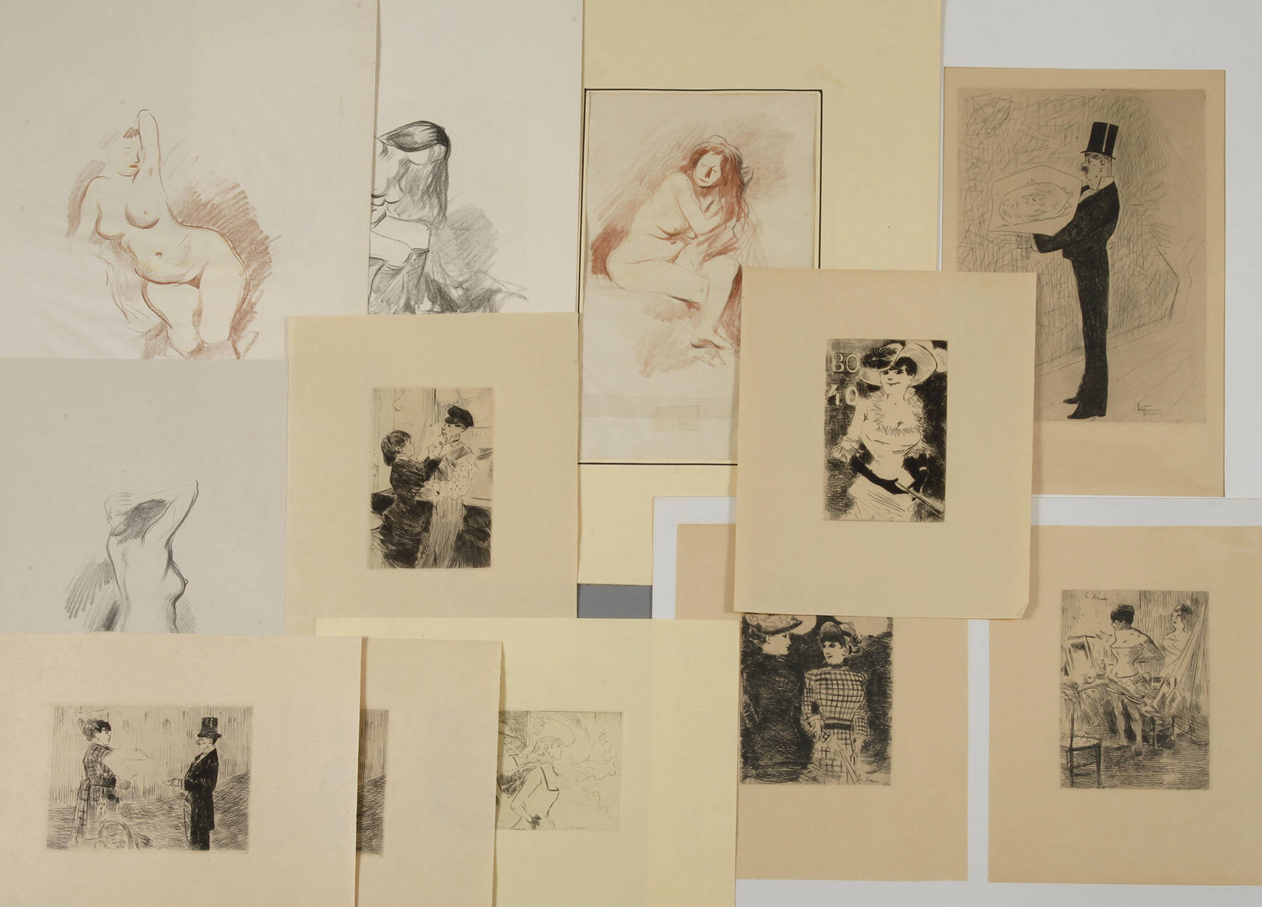 Jean-Louis Forain, Sammlung Graphik