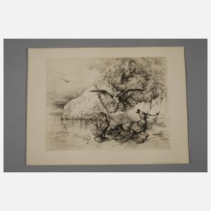 Friedrich Gauermann, Verendender Hirsch