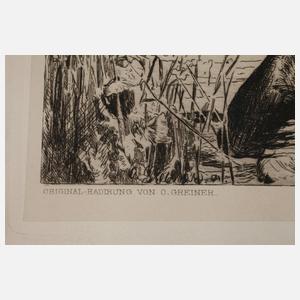 Otto Greiner, Flüchtende Faune