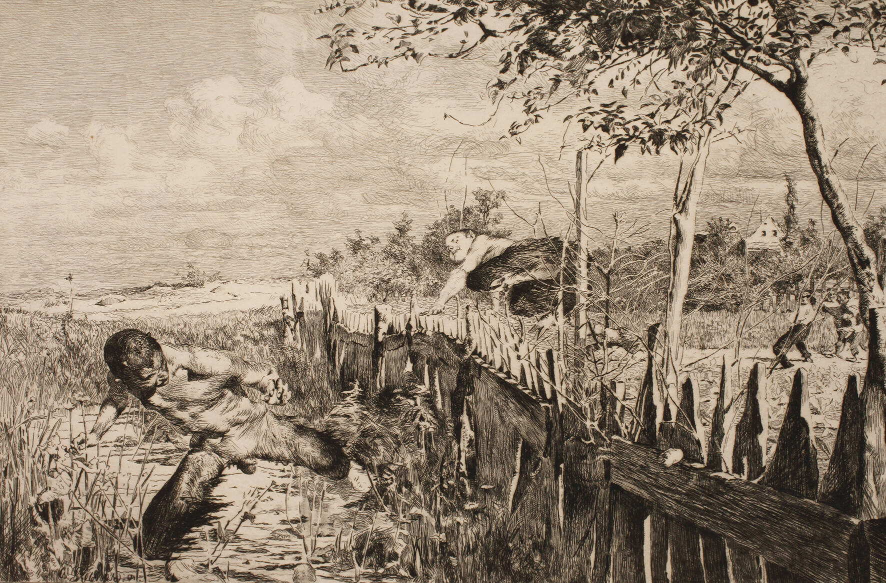 Otto Greiner, Flüchtende Faune