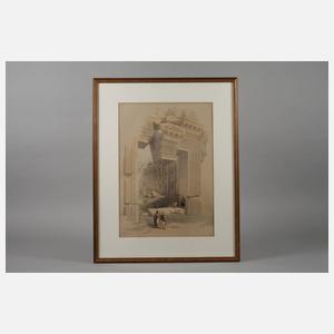 Louis Haghe, Tempelanlage in Baalbek