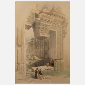 Louis Haghe, Tempelanlage in Baalbek