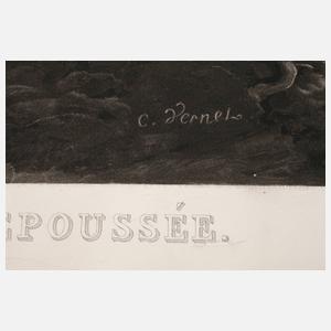 Jean Pierre Marie Jazet, Schlachtenszene