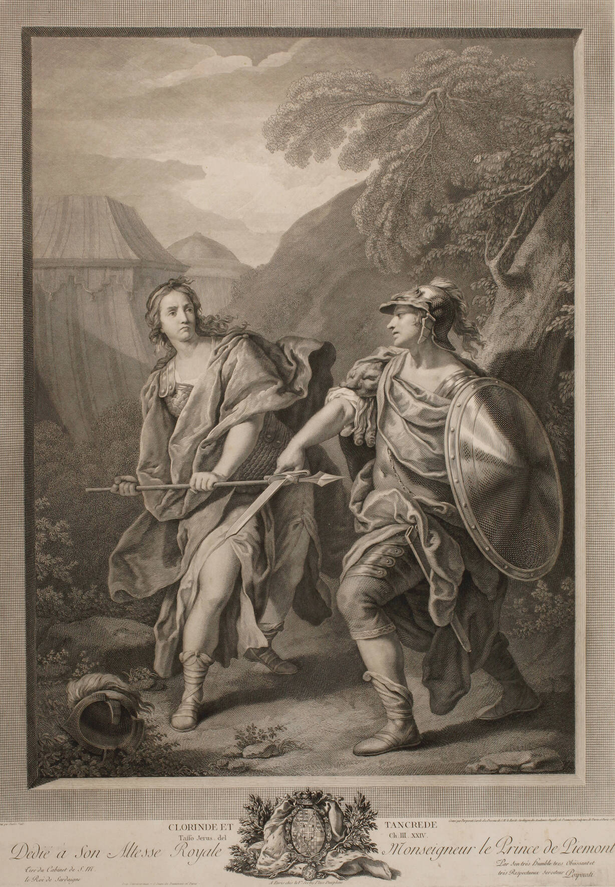 Carlo Antonio Porporati, Kampfszene