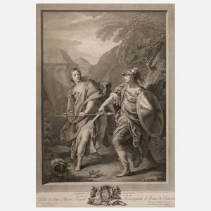 Carlo Antonio Porporati, Kampfszene