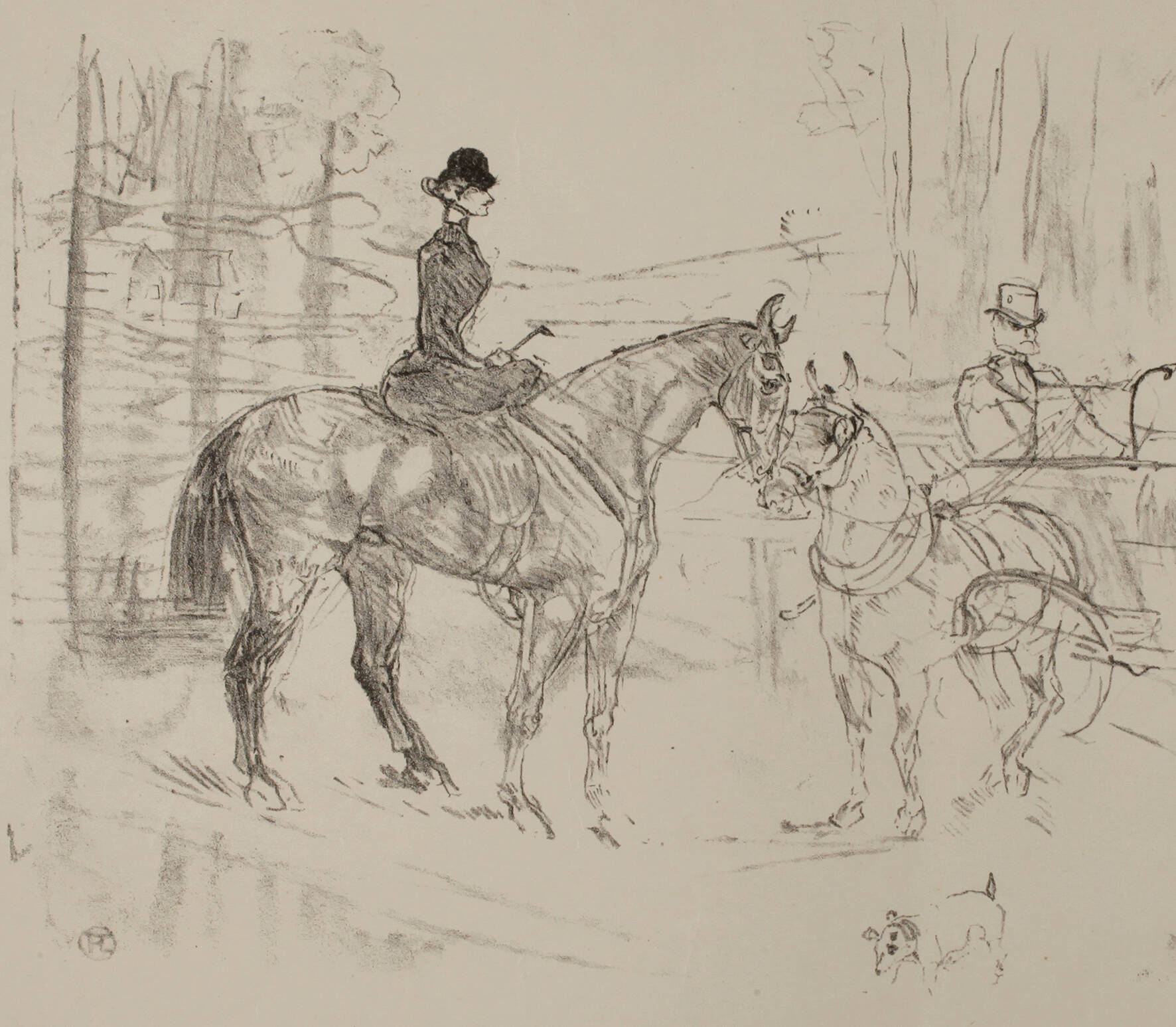 Henri de Toulouse-Lautrec, Das Treffen im Park