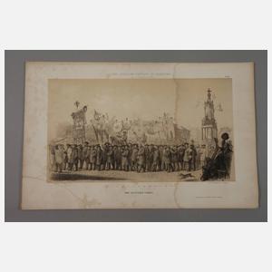 Schillerumzug in Hamburg 1859