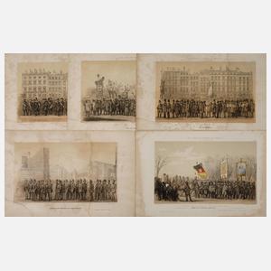 Schillerumzug in Hamburg 1859