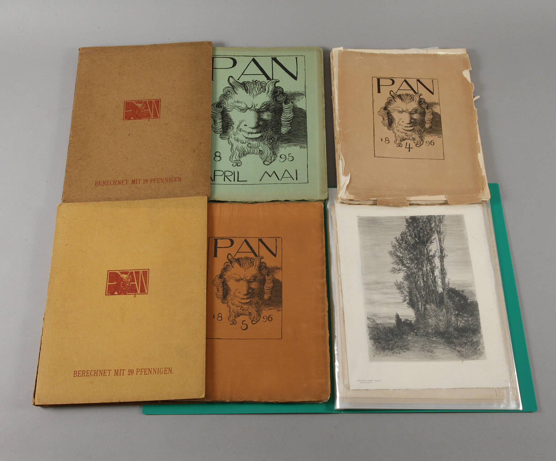 Sammlung Zeitschriften Pan mit Graphikbeilagen