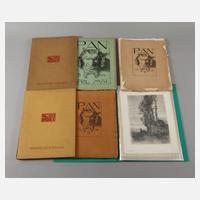 Sammlung Zeitschriften Pan mit Graphikbeilagen111