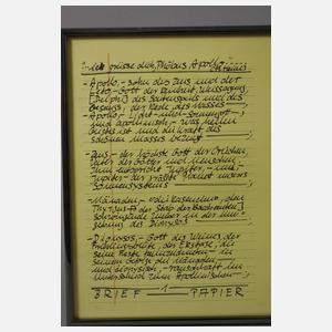 Hanne Darboven, aus "Aufzeichnungen"