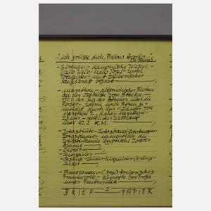 Hanne Darboven, aus "Aufzeichnungen"