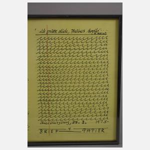 Hanne Darboven, aus "Aufzeichnungen"