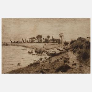 Prof. Theodor Hagen, Am Ufer