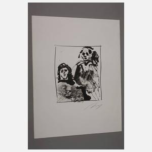 Prof. Alfred Hrdlicka, "Studienblatt"