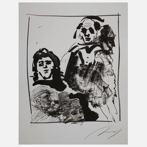 Prof. Alfred Hrdlicka, "Studienblatt"