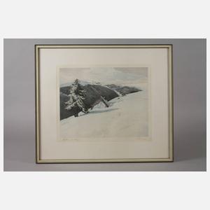 Friedrich Iwan, "Hütten am Hang"