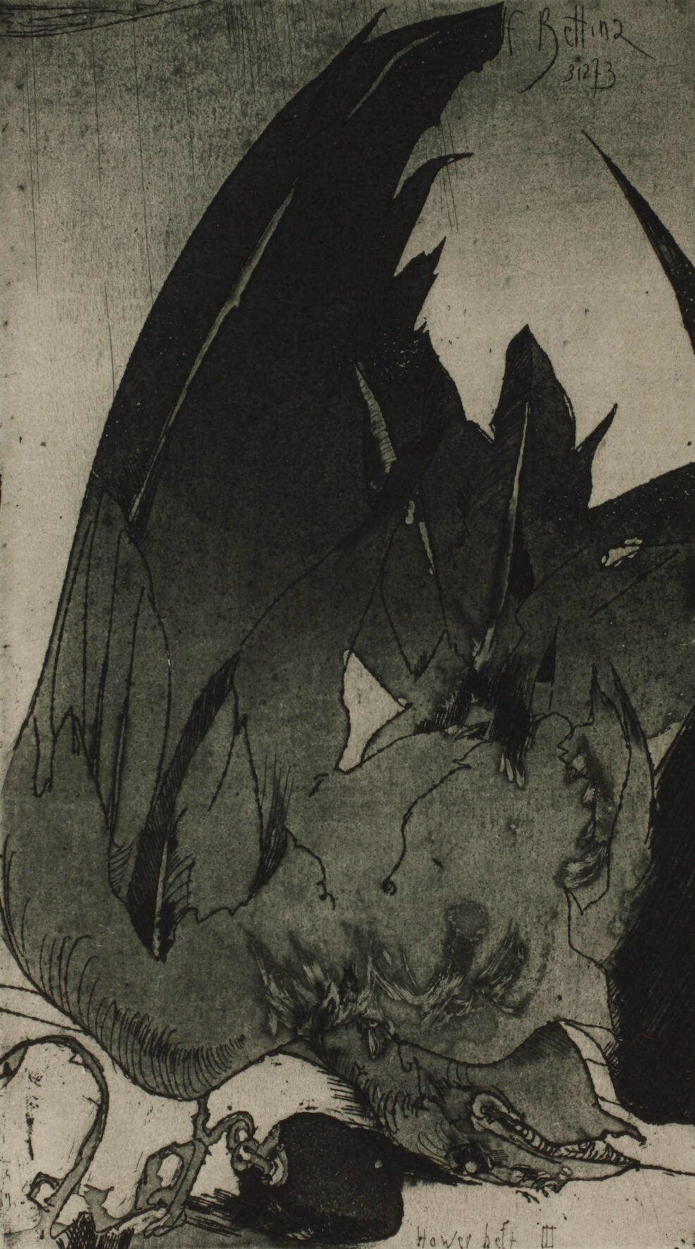 Horst Janssen, "F. Bettina"