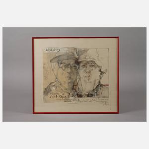 Horst Jansen, Selbstbildnis