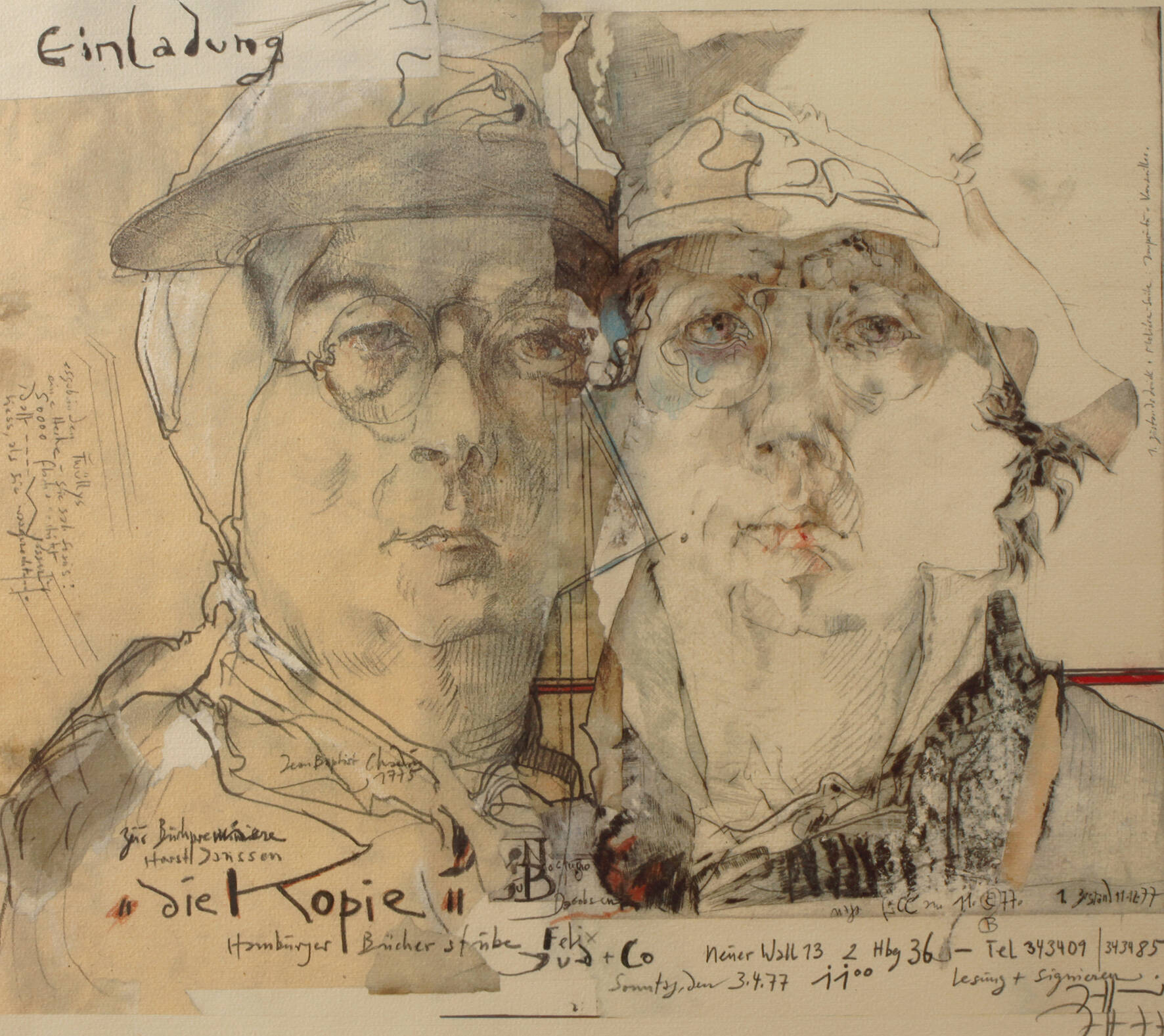 Horst Jansen, Selbstbildnis