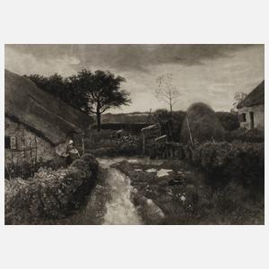 Fritz Krostewitz, Auf dem Bauernhof