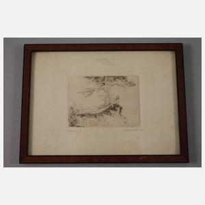 Gustav Müller, Konvolut Radierungen zum Thema Faun