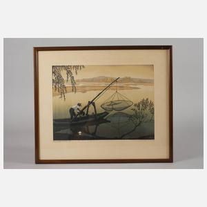 Prof. Hugo Noske, Einsamer Fischer