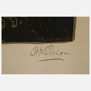 Prof. Otto Pankok, "Gestreifte Katze"