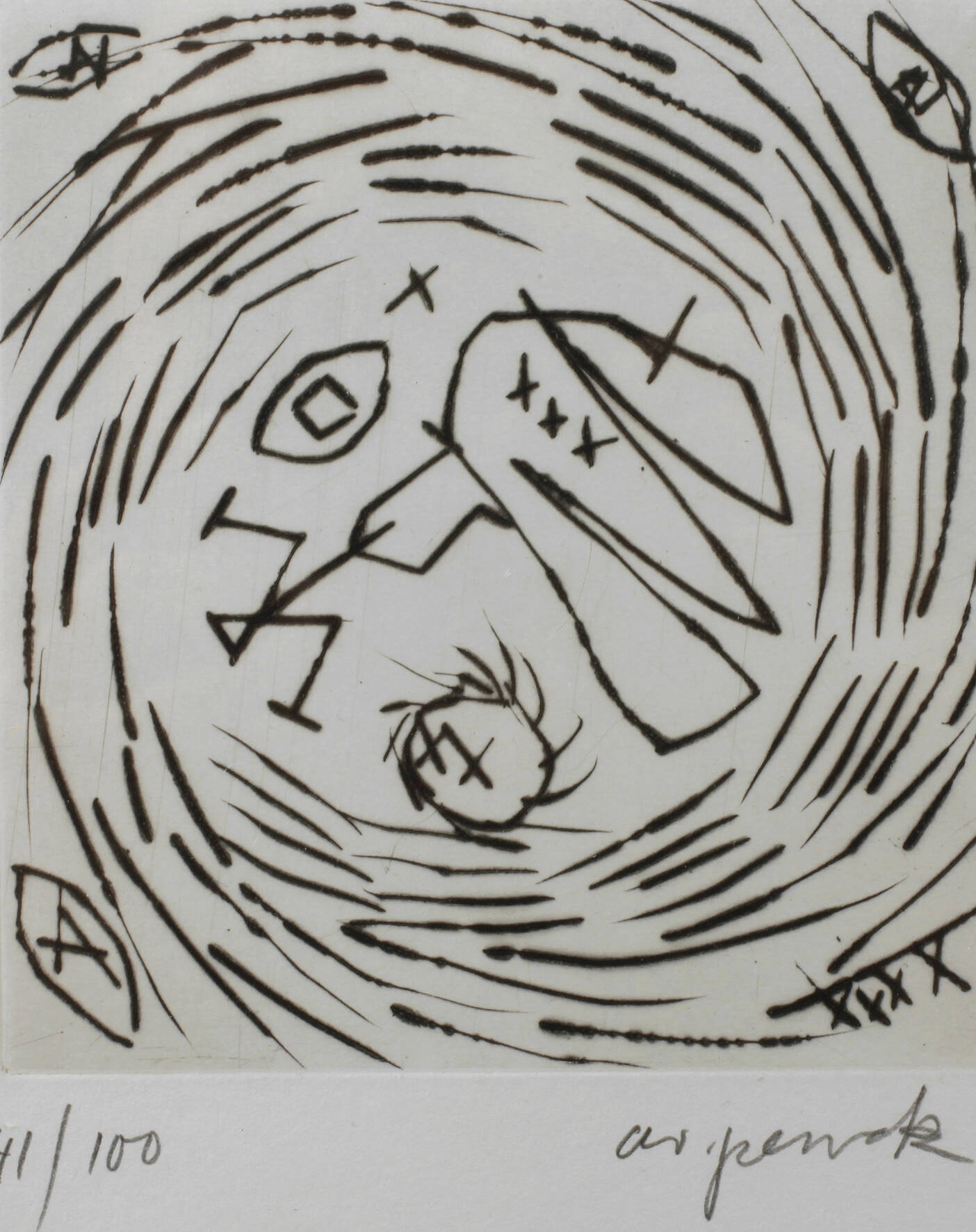 A. R. Penck, Figurative Komposition