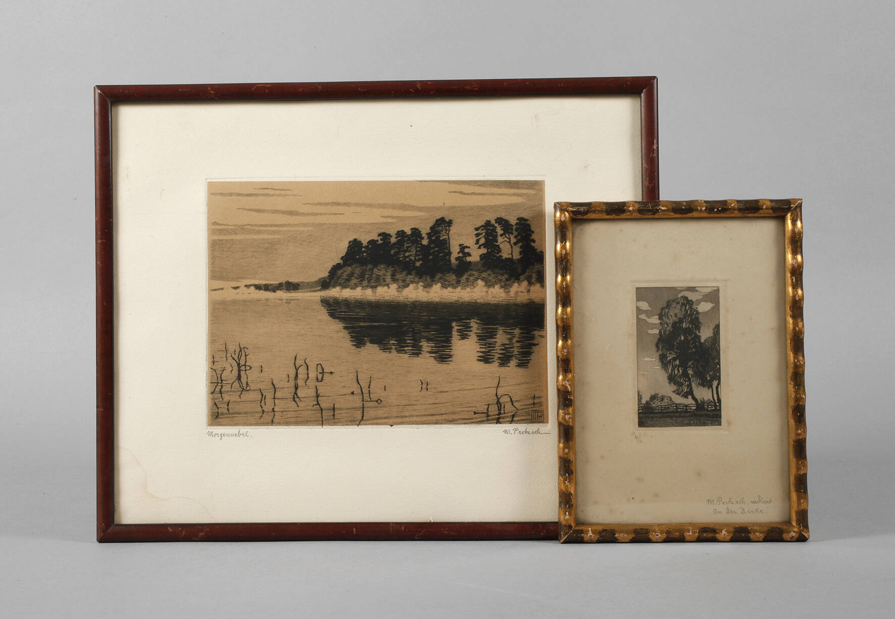 Moritz Pretzsch, Zwei Radierungen