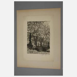 Wilhelm Schmurr, attr., An der Brücke im Park