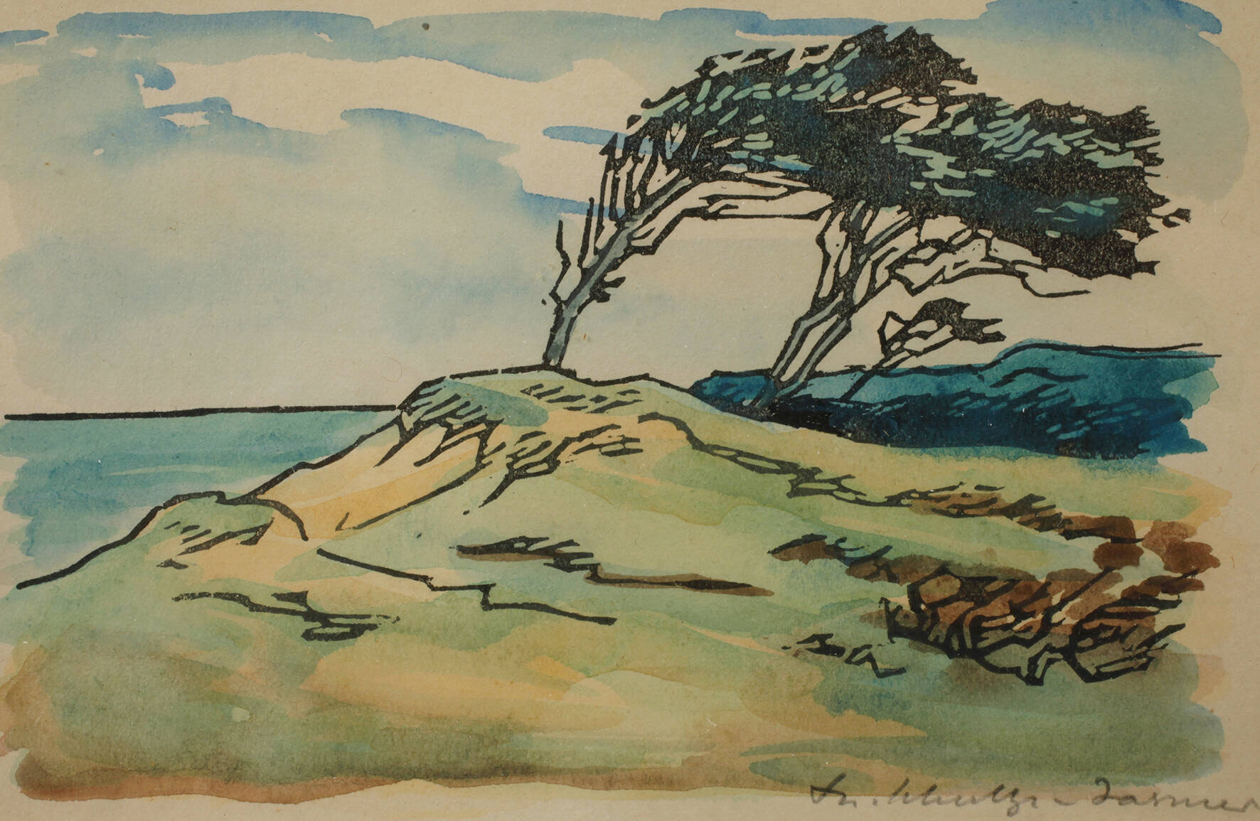 Theodor Schultze-Jasmer, Windflüchter auf dem Darß