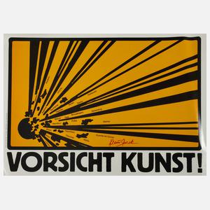Prof. Klaus Staeck, Plakat "Vorsicht Kunst"