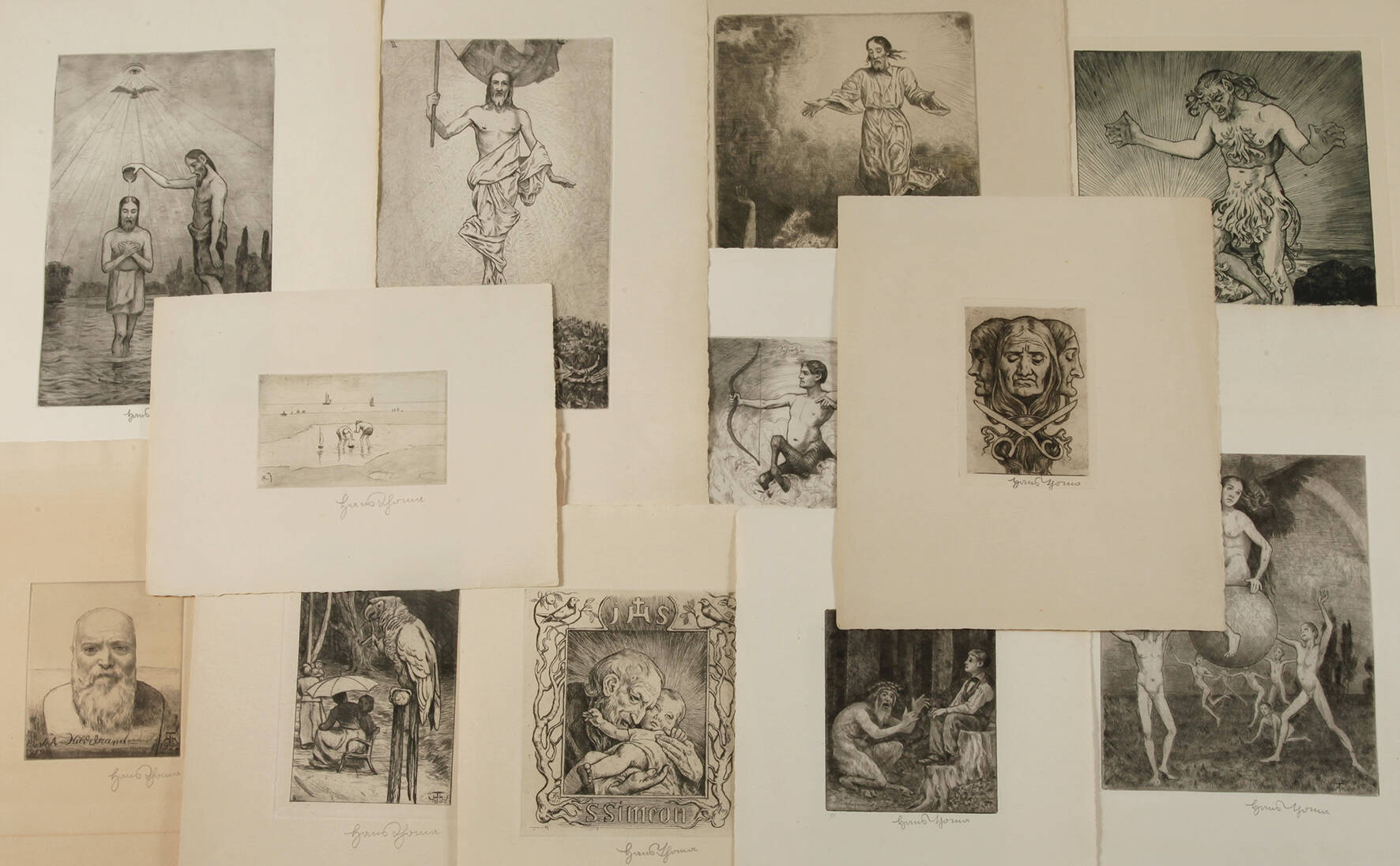 Prof. Hans Thoma, Sammlung Radierungen