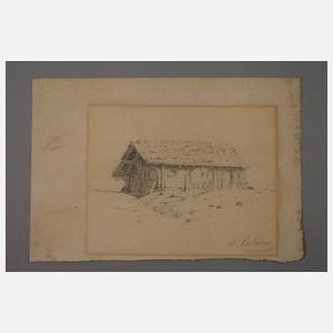 Alexandre Calame, Zwei Bleistiftzeichnungen