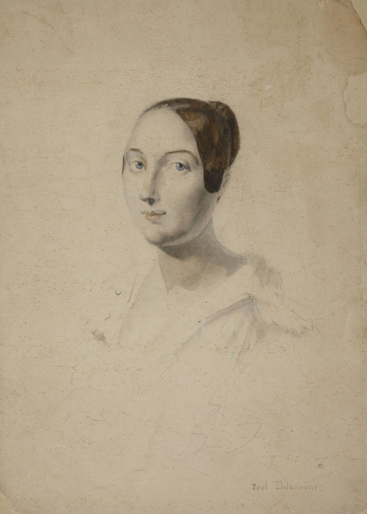 Paul Delaroche, attr., Damenportrait