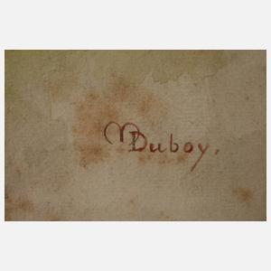 M. Duboy, Junge Liebespaare im Park