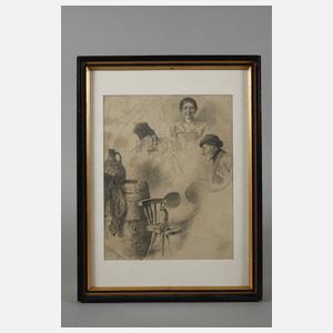 Edmund Harburger, Figürliche Komposition