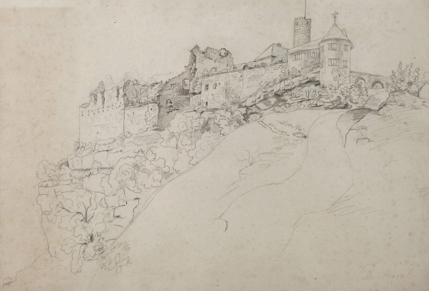 Philipp Heinel, Ansicht Burg Rabenstein