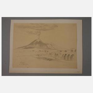 Hermann Krabbes, attr., Pompeji und Wassermühle