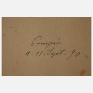 Hermann Krabbes, attr., Pompeji und Wassermühle