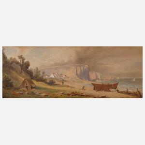 C. Müller, Küstenlandschaft mit Kreidefelsen